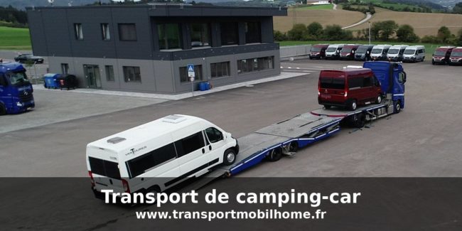 Transport de camping-car | TransportMobilHome.fr Transport de camping-car sur porte-engins – TransportMobilHome.fr