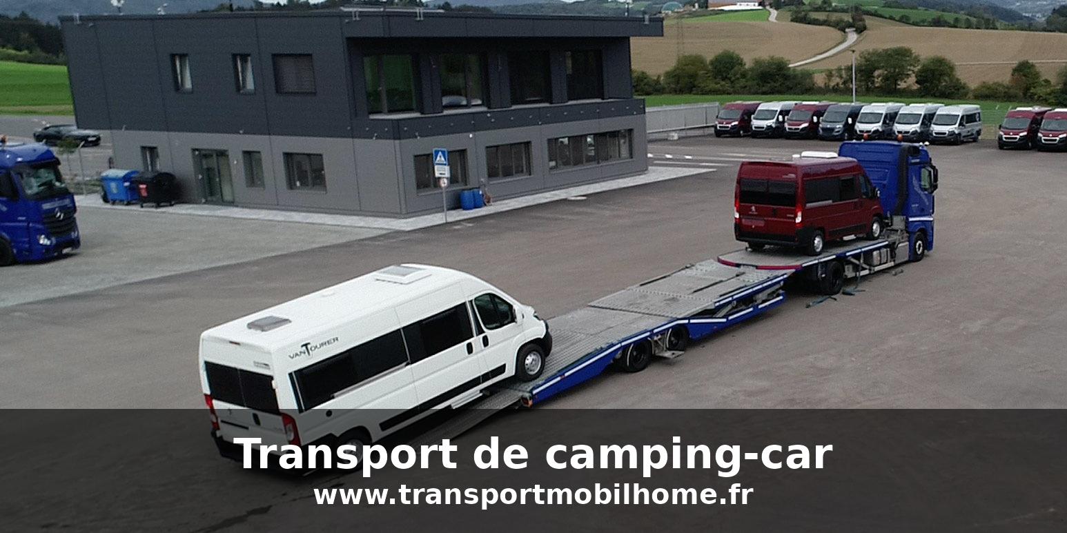 Transport de camping-car sur porte-engins – TransportMobilHome.fr